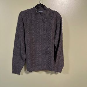 Like NEW Brooks Brothers Wool Cashmere sweater Grey gray Large L